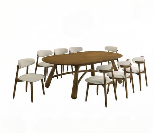 طاوله طعام خشب ماليزي 8كرسي76*120*240