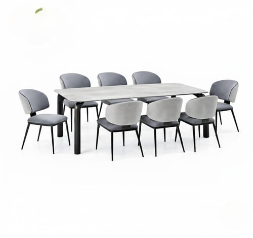 طاوله طعام رخام ملكي 8 كرسي74*90*190