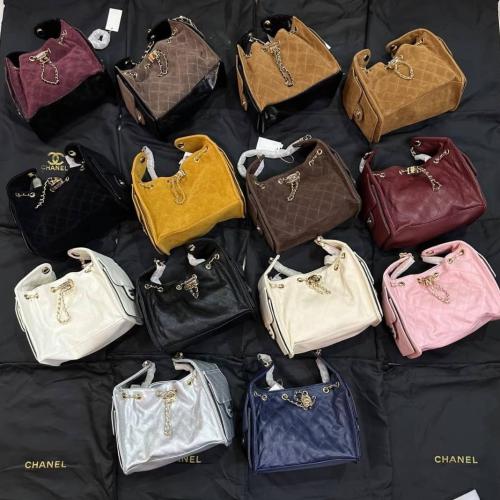 Chanel bags, Chanel, shiny and leather, 30cm. Mast...