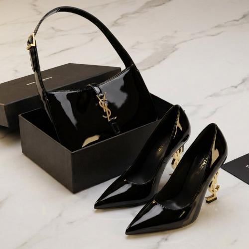طقم سان لوران (Saint Laurent) – حقيبة وكعب أيقوني...