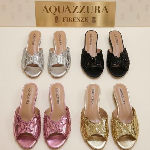 سليبر اكوازورا AQUAZZURA الفاخر—تصميم أنثوي راقٍ م...