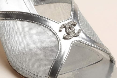 كعب Chanel نسائي فاخر شبك شايفون أناقة خالدة بتصمي...