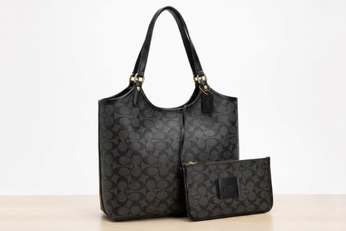 حقيبة كوتش نسائية – Canvas Signature مع محفظة مرفق...