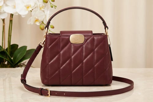 حقيبة كوتش نسائية أنيقة – تصميم مبطن صغير 20cm . م...