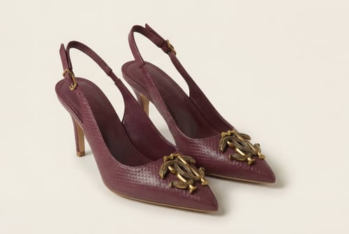 كعب روبرتو كافالي نسائي فاخر من دار الأزياء الإيطا...