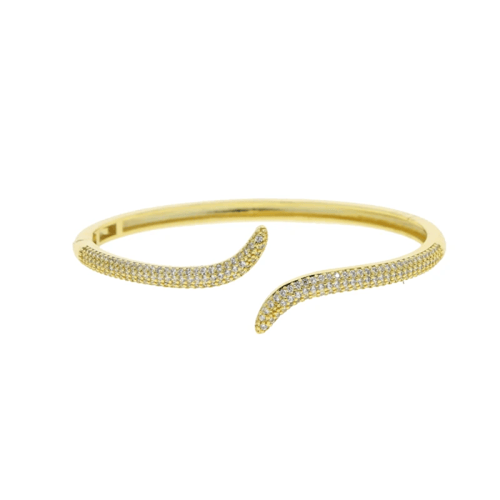 سوار نسائي مفتوح مرصع بالكريستال