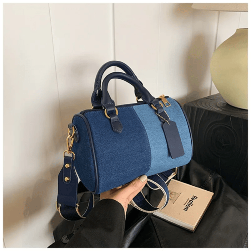 حقائب يد صغيرة مرقعة بألوان متعددة للنساء من قماش...