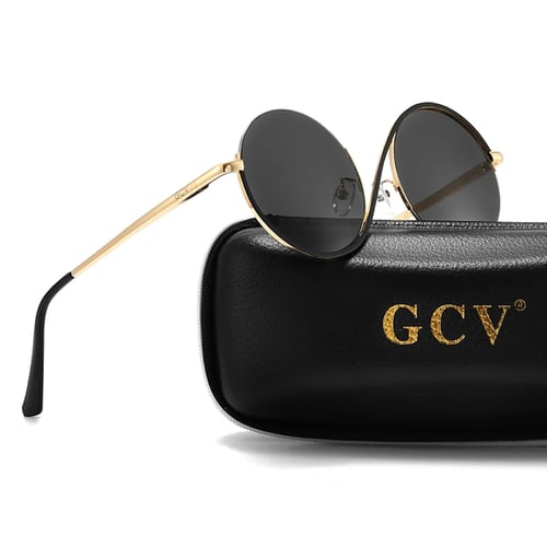 النظارات الشمسية إطار دائري نظارات موضة