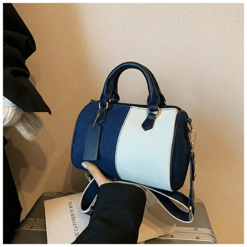 حقائب يد صغيرة مرقعة بألوان متعددة للنساء من قماش...