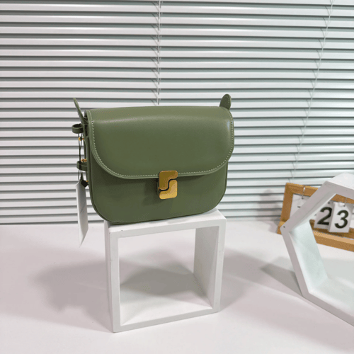 حقيبة توفو من الجلد الطبيعي لعام 2025 للنساء ذات م...