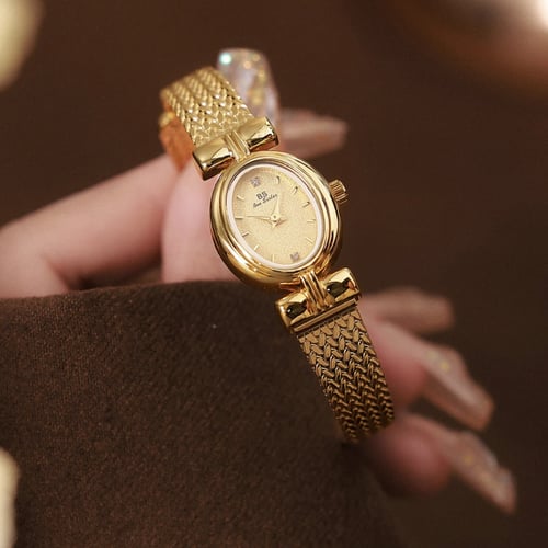 BS العلامة التجارية الأصلية ساعة للمرأة البيضاوي ا...