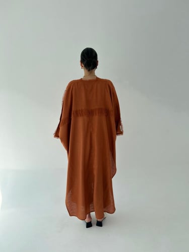 Open cardigan set/orange