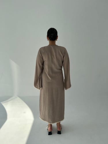Wrap dress/beige