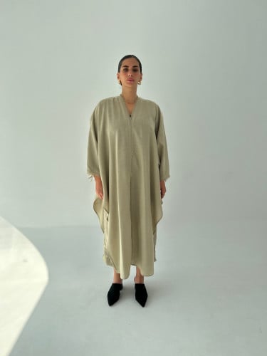 Open cardigan set/beige