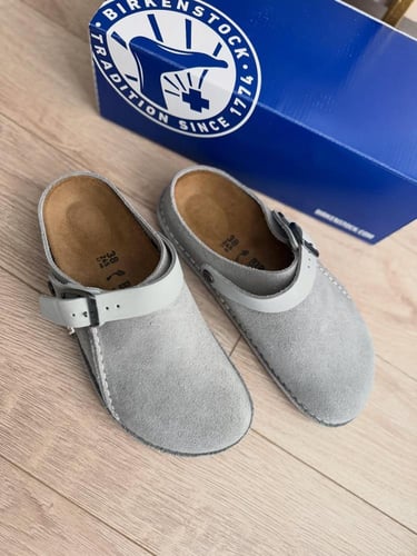 حذاء مفتوح من الخلف بوستن جلد شمواه