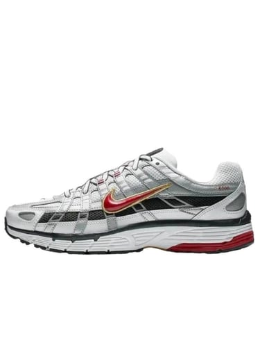 P 6000 LOW TOP SNEAKERS METALLIC VARSITY RED