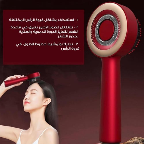 عرض فرشاة تدليك لفروة الرأس مع أداة لتوزيع الزيت+...