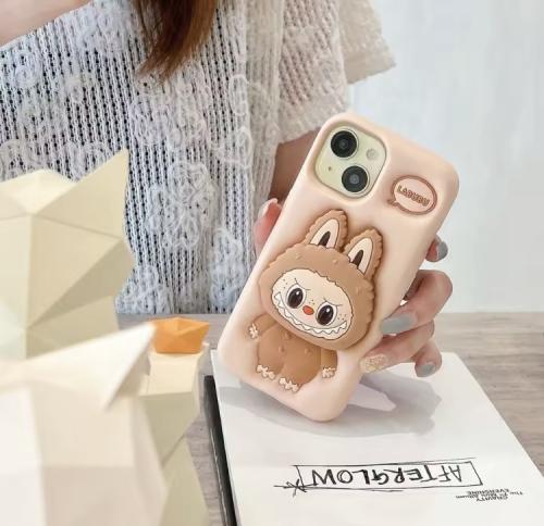 جراب كفر جوال ايفون لطيف صورة دمية وحش ماركة لابوب...