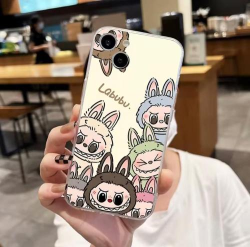 كفر جراب غطاء هاتف ايفون على شكل لابوبو Labubu من...