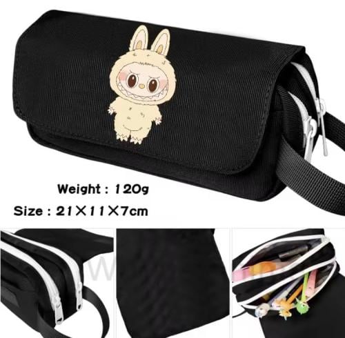 مقلمة محفظة قماشية لطيفة على شكل لابوبو Labubu , ح...