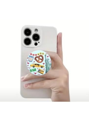 مقبس قبضة هاتف منبثق قابل للتعديل مع حامل للهواتف...