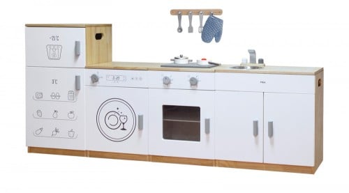 المطبخ المتكامل الأبيض 4 قطع مع الإكسسوارات