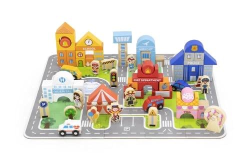 مكعبات بناء المدينة ( 100 قطعة )