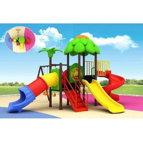 وحدة العاب 3 زحاليق ومرجيحتين 540*410*360سم