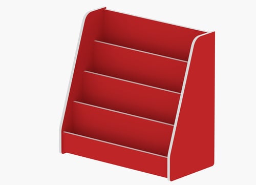 ارفف كتب مقاس :80*40*80 سم-لون احمر