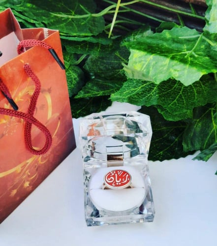 تفصيل خاتم فضة بالأسم