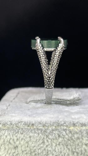 خاتم ملكي مخالب زيتي فضه عيار 925