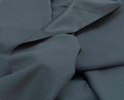 قماش كشميري زيتي مقلم