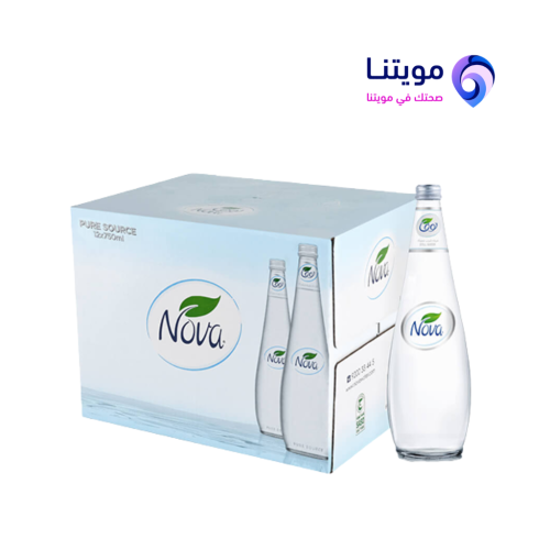مياه نوفا زجاج 750 مل- كرتون × 12 عبوة