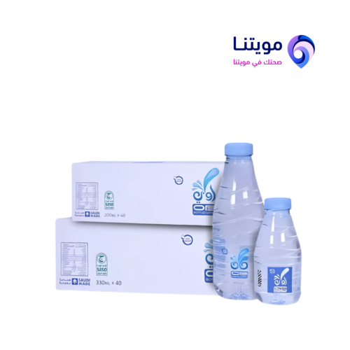 مياه أو بي – 330 مل × 40 عبوة / 200 مل × 48 عبوة