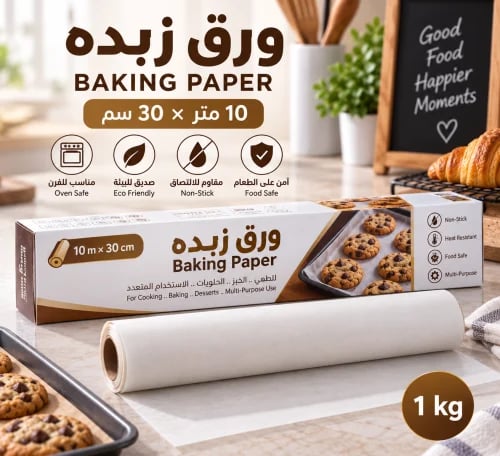 ورق زبدة عملي للاستخدام في الخبز وتحضير الحلويات و...