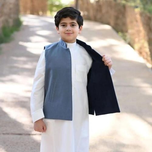 سديري العيد للأطفال ولادي (بني - بيج) فاخر