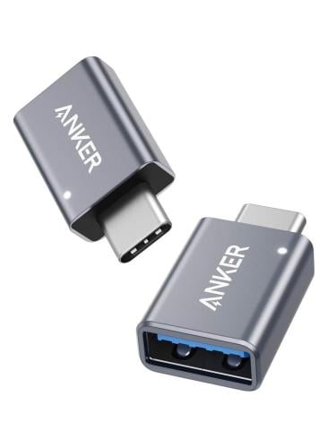 Anker محول USB-C إلى USB 3.0 - قطعتان رمادي