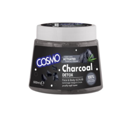 كوزمو - صنفرة للوجه والجسم بالفحم ، 500 مل
