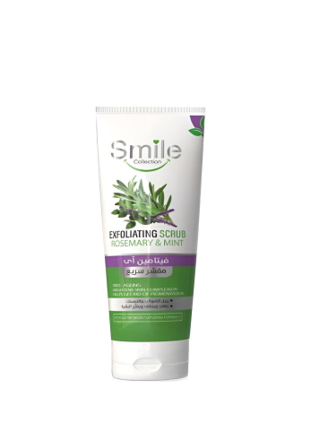 مقشر سريع للوجه باكليل الجبل والنعناع من سمايل 75...