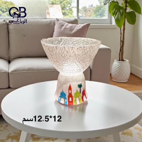 صحن تقديم زجاجي أنيق