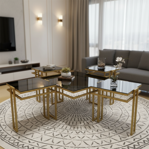 طقم طاولات قهوه ملكي 5 قطع