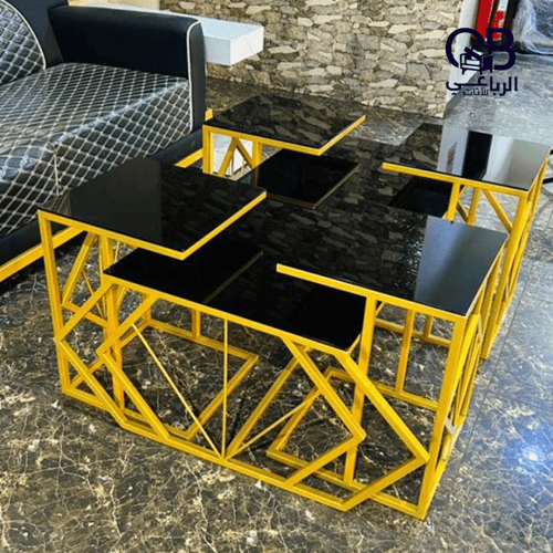 طقم طاولة ضيافة مستطيل ( 5 قطع أو 7 قطع)