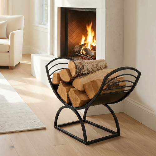 حامل خشب نصف دائرة معدني