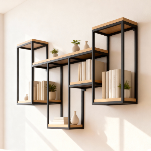 أرفف تخزين مربعات عرضية-وحدة تخزين ديكور متعددة ال...