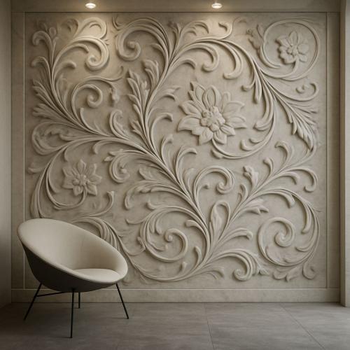 لوحة جدارية فنية ثلاثية الأبعاد مستوحاة من الفن ال...