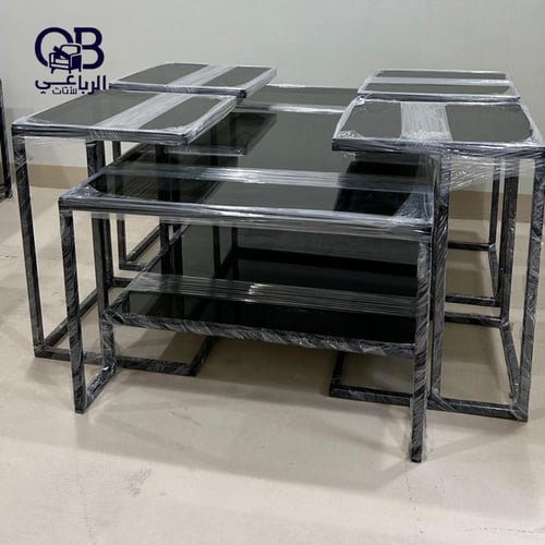 طاولات ضيافة فخمة دورين ( 5 قطع أو 7 قطع)