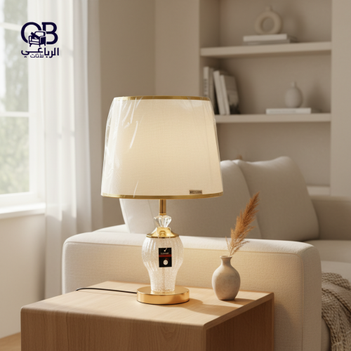 أبجورة ذهبية إضاءة دافئة