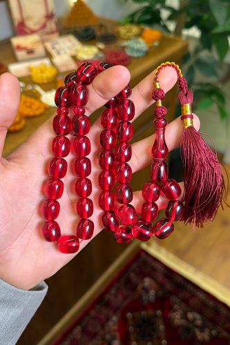 Saffron rosary with a fragrant scent and a distinc...