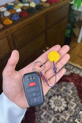 Medal of Karkousha, handwoven entirely + old cast plug