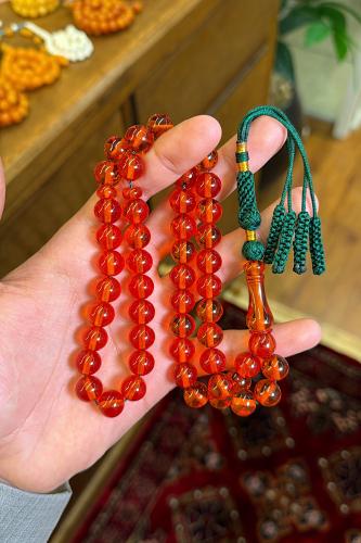 Saffron rosary with a fragrant scent and a distinc...